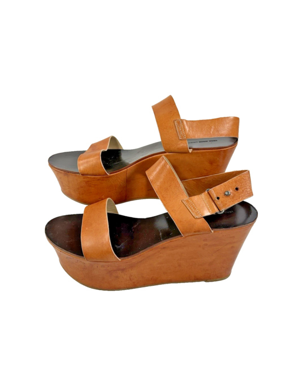 Vera Wang Lavender Label "Taryn" Platform Wedge Sandals 9.5M